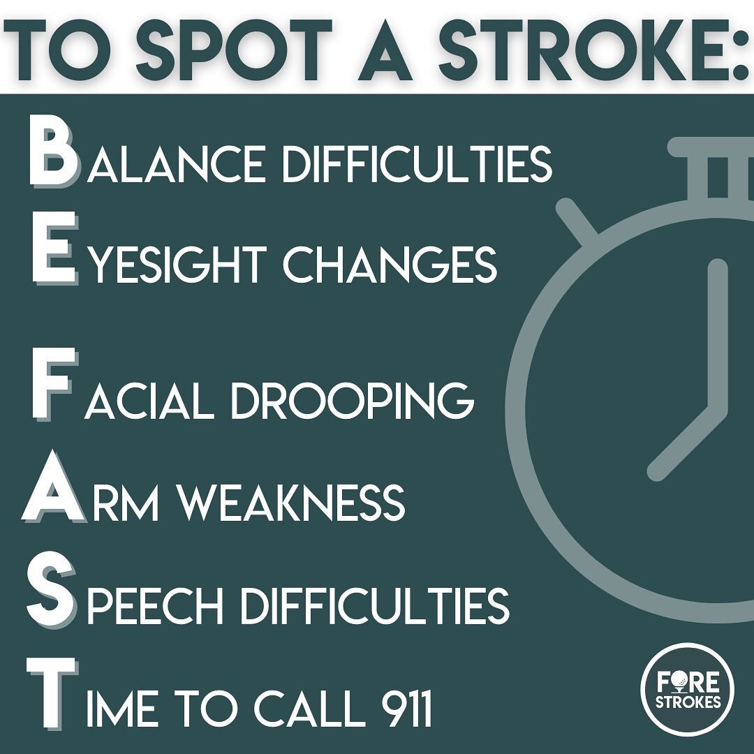 One of the most important aspects of stroke awareness is being able to identify that one is happening! Use this quick and easy acronym to help you remember the signs to look for: BE FAST. ⏱
&bull;&bull;&bull;
B: balance difficulties ➡️ Is the person 