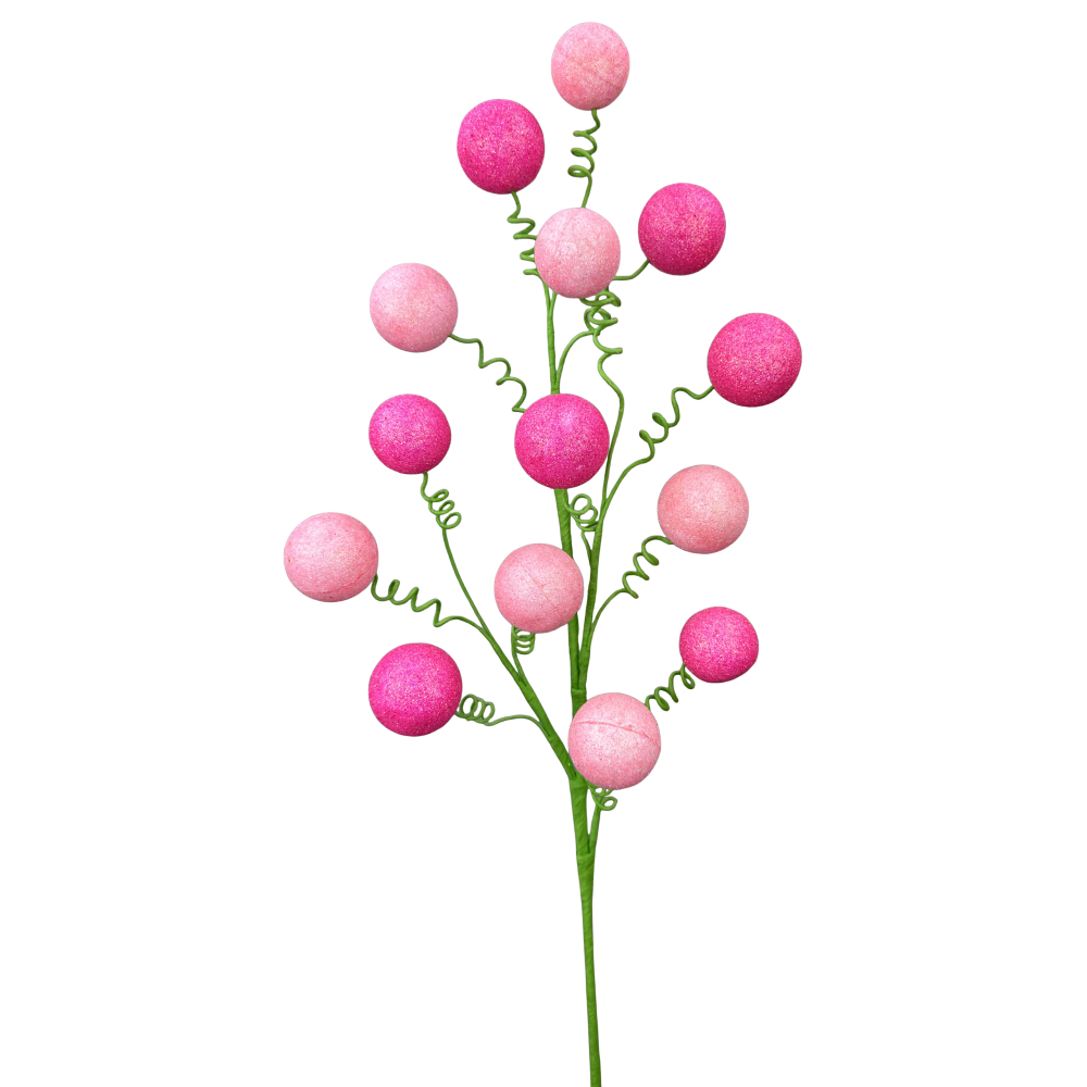 Glitter Ball Spray: Pink, 28"