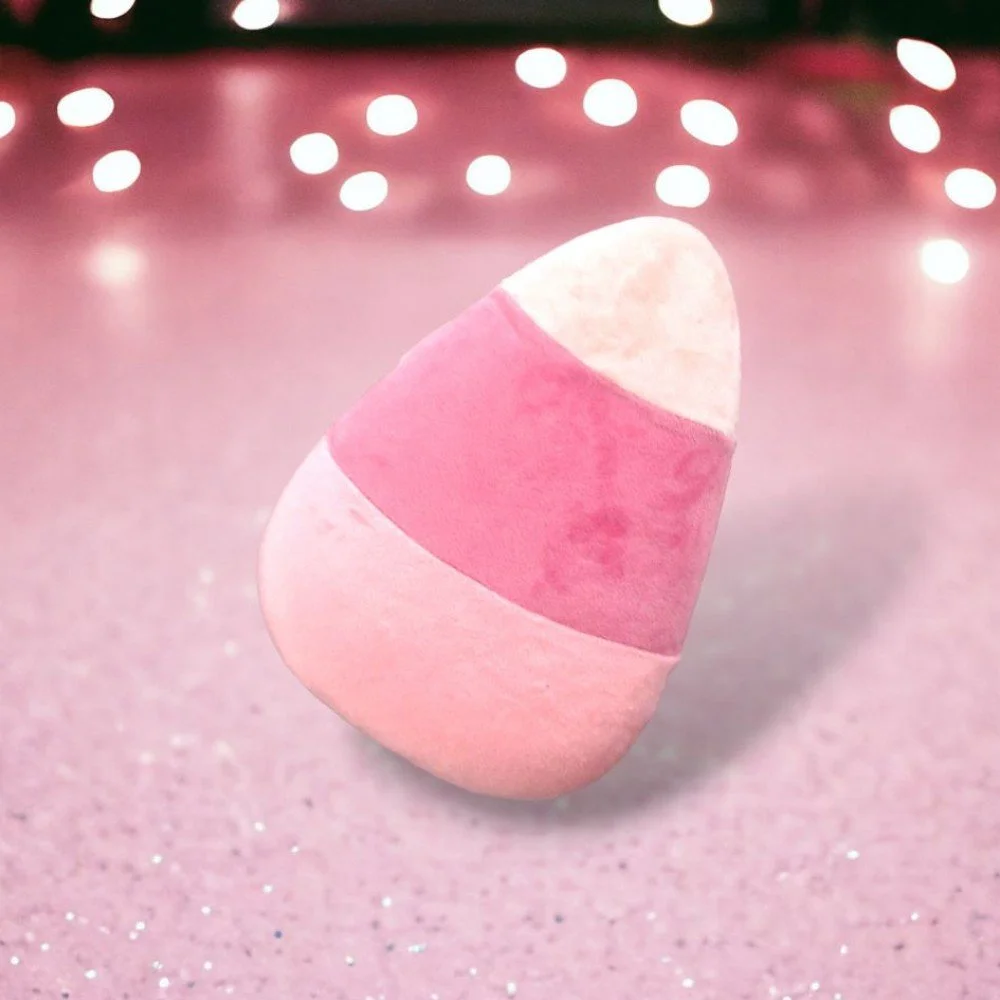 Foam Candy Corn Ornament: Pink/White, 7.5"