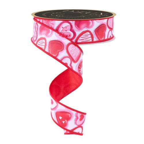 Valentine Candy/Fused Ribbon, 1.5"