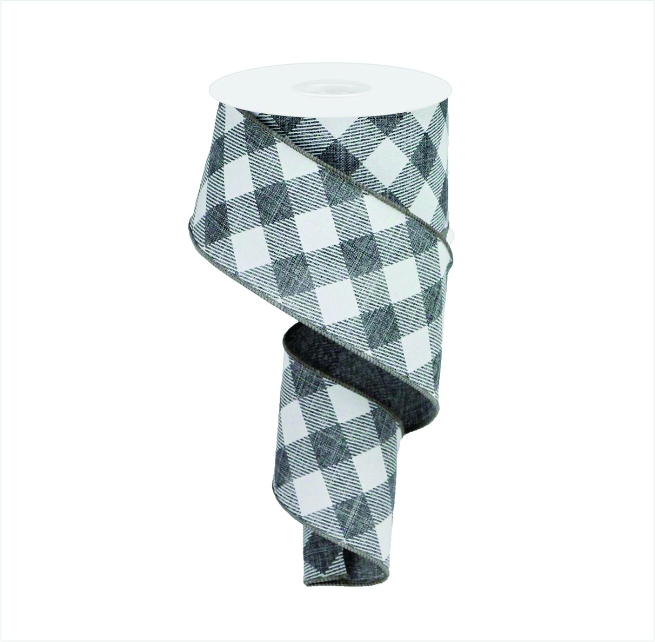 Diagonal Gingham Check on Royal,2.5"
