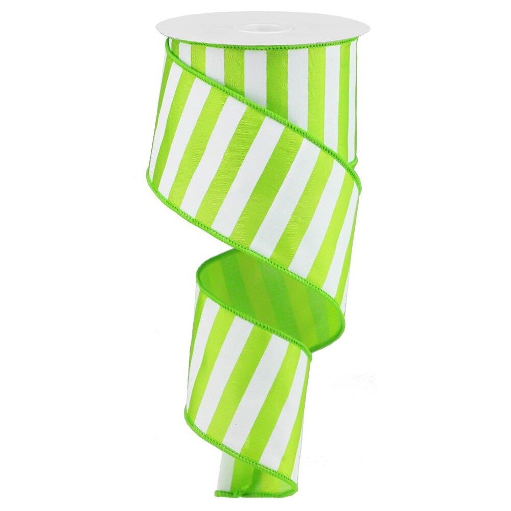Medium Horizontal Stripe: Lime, 2.5"