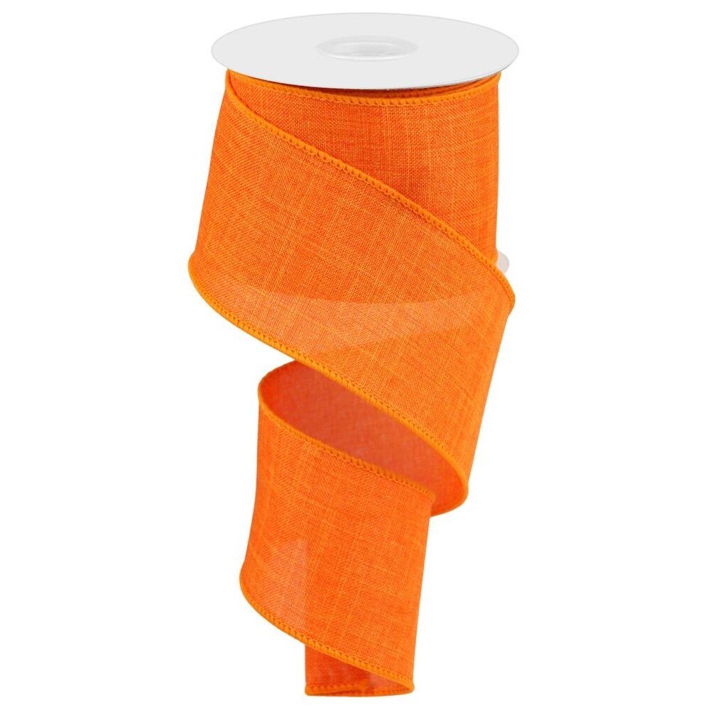 Royal Canvas Burlap: Orange, 2.5"