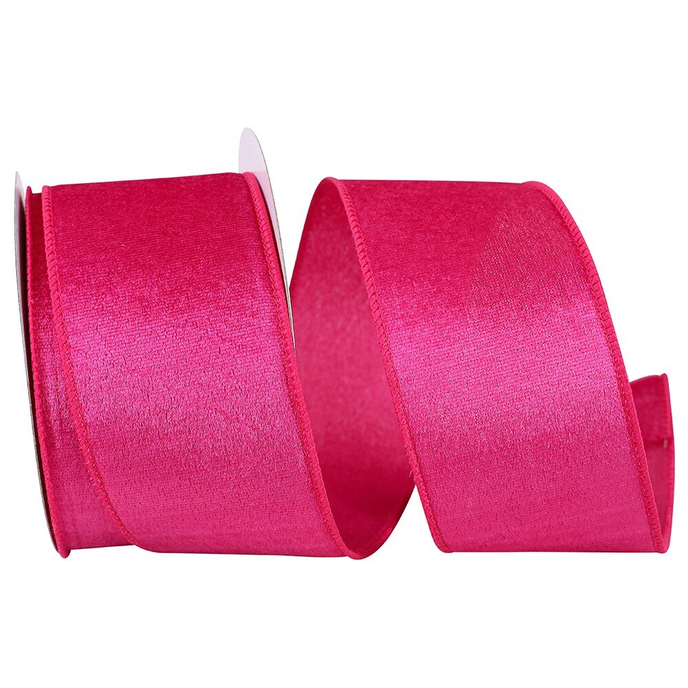 Fuchsia Velvet Plush Lite, 2.5"