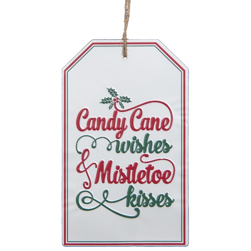 Christmas Hangtag Metal Sign, 15.75"