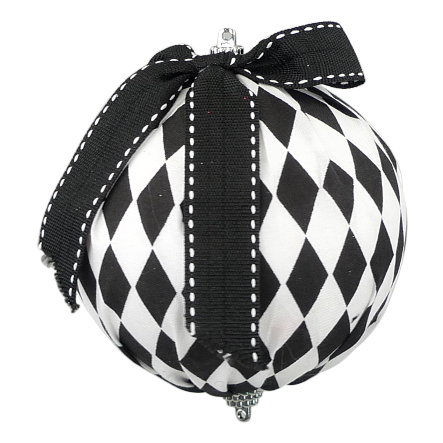 Harlequin Bow Ornament, 4"