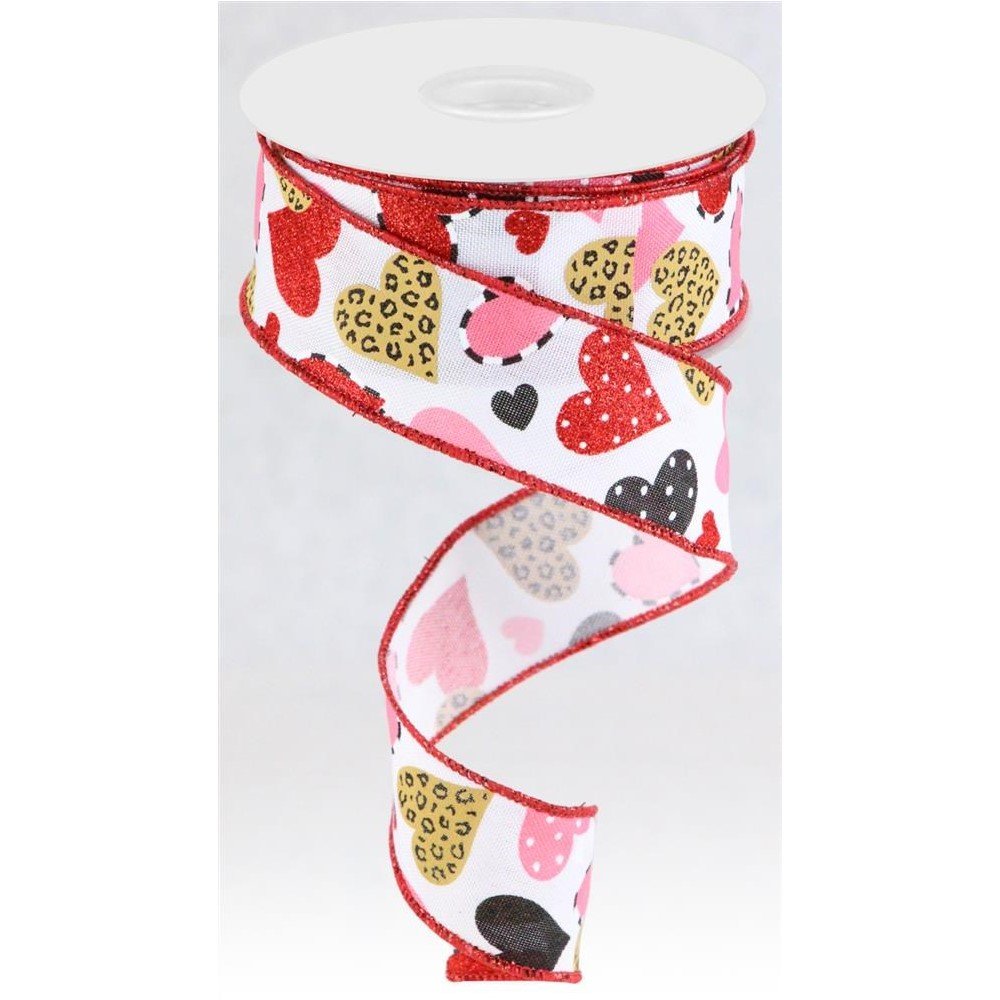 Multi Pattern Hearts, 1.5"