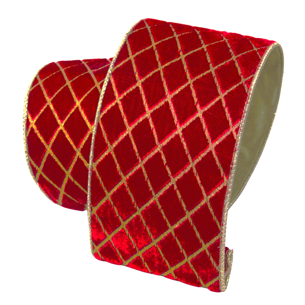 Metallic Diamonds: Red, 4"