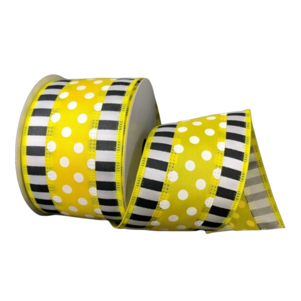 Yellow Dots/Black and White Edges, 2.5