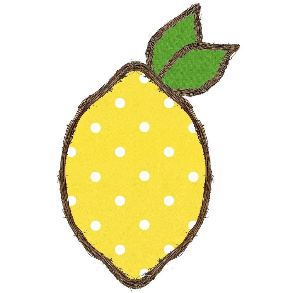 Grapevine Fabric/Lemon, 21.25"