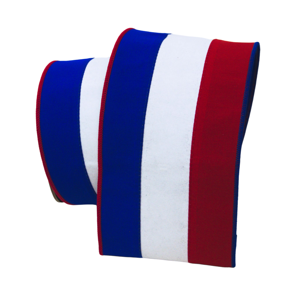 Patriotic Stripes Red White and Blue, 4"