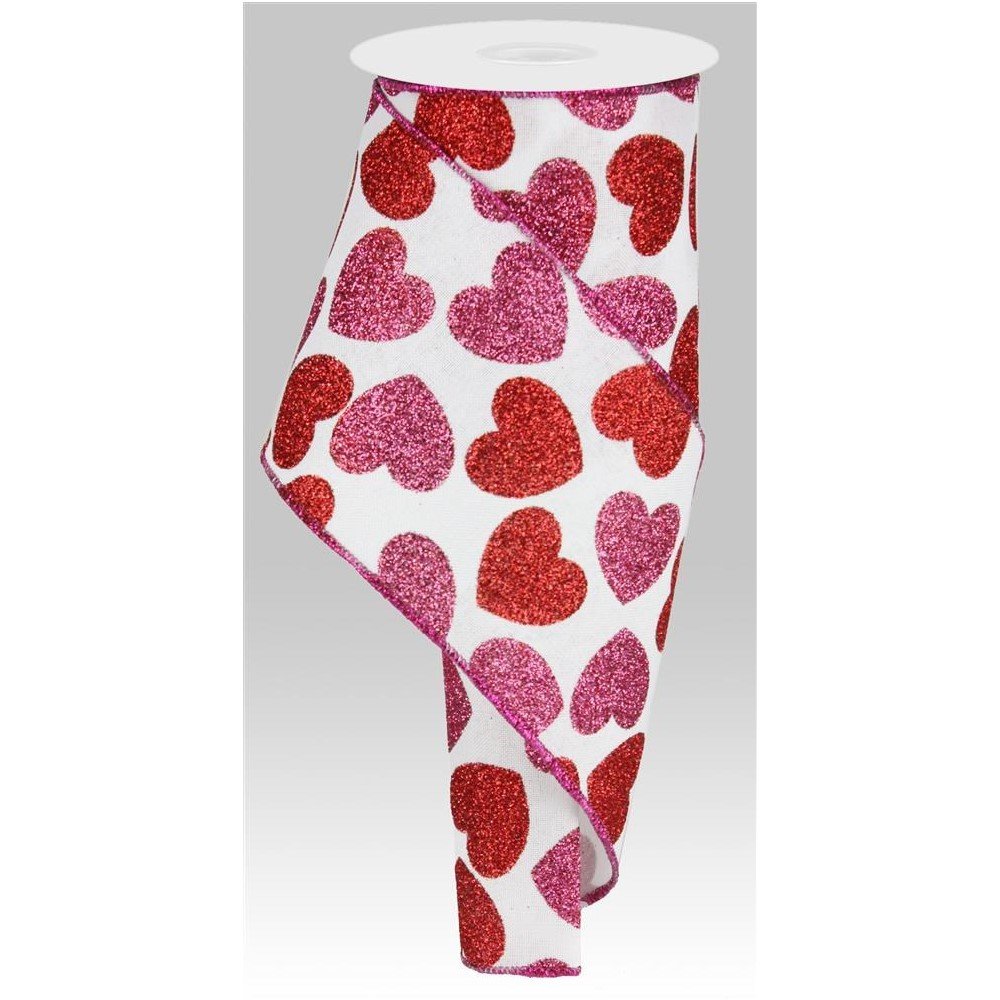 Bold Heart on Royal: White, 4"