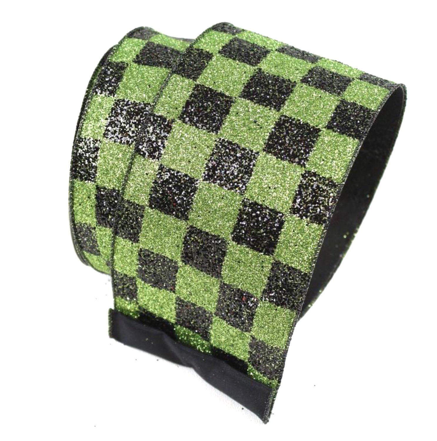 Spooky Checks: Lime, 2.5"