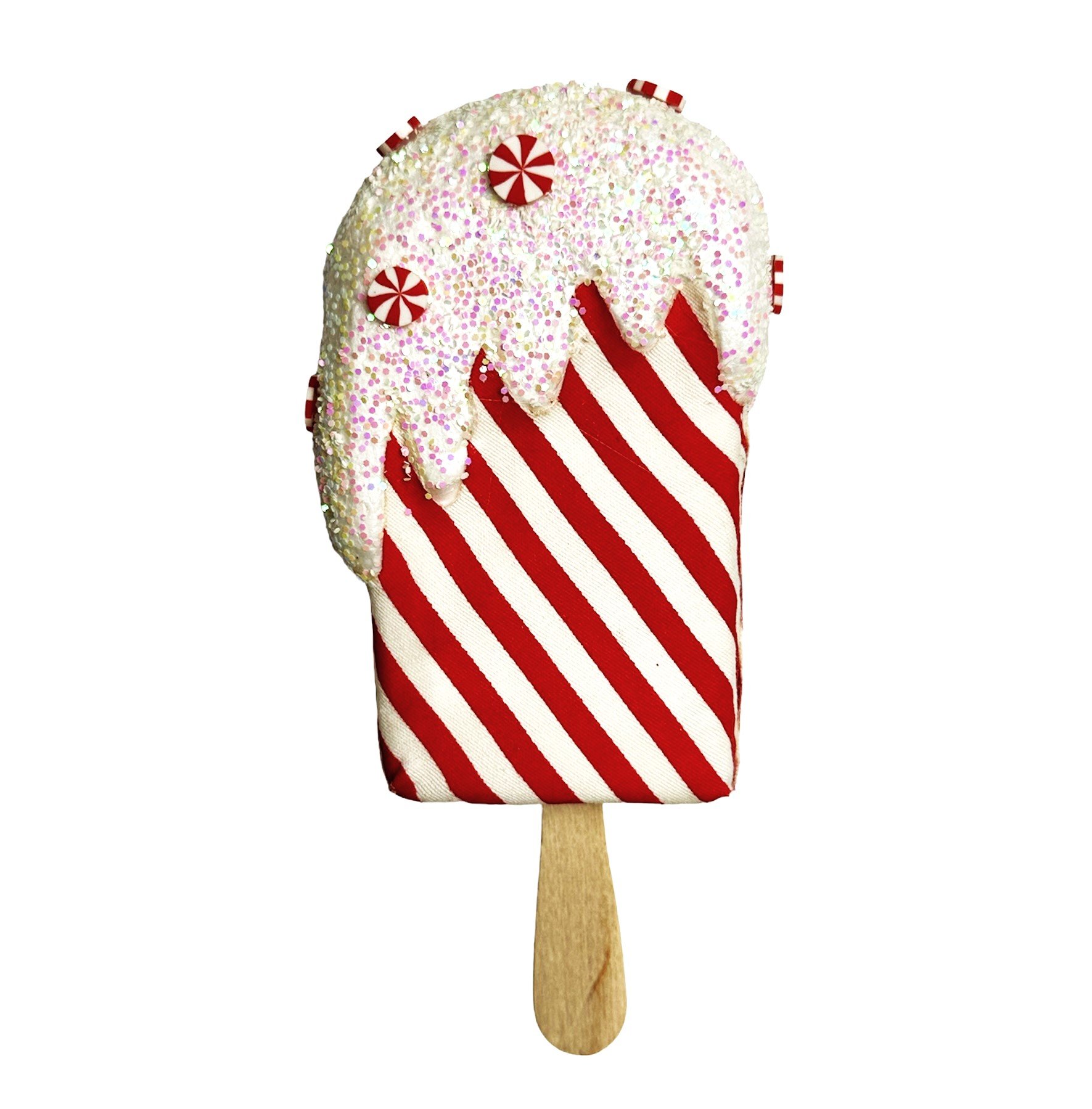 Peppermint Ice Cream Bar Ornament, 6"