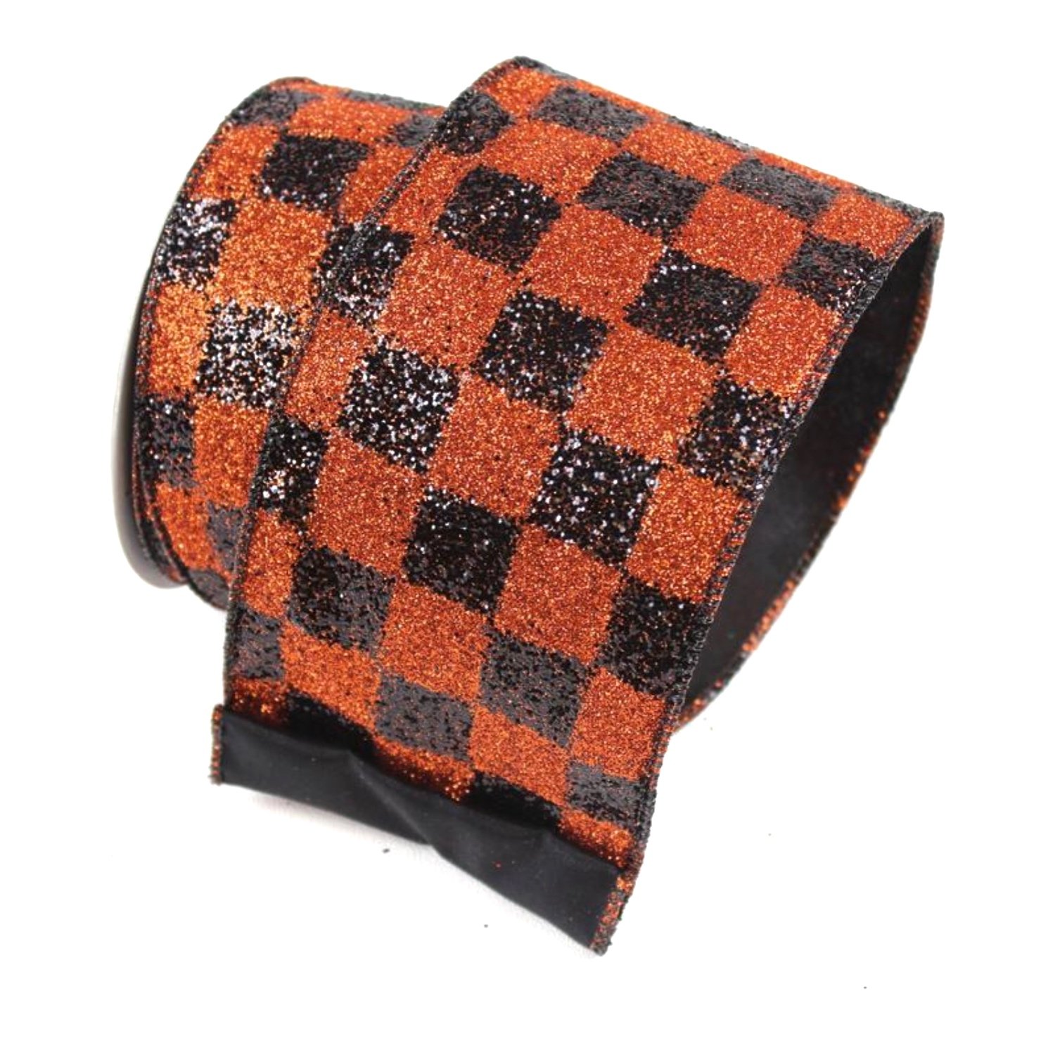 Spooky Checks: Orange, 4"