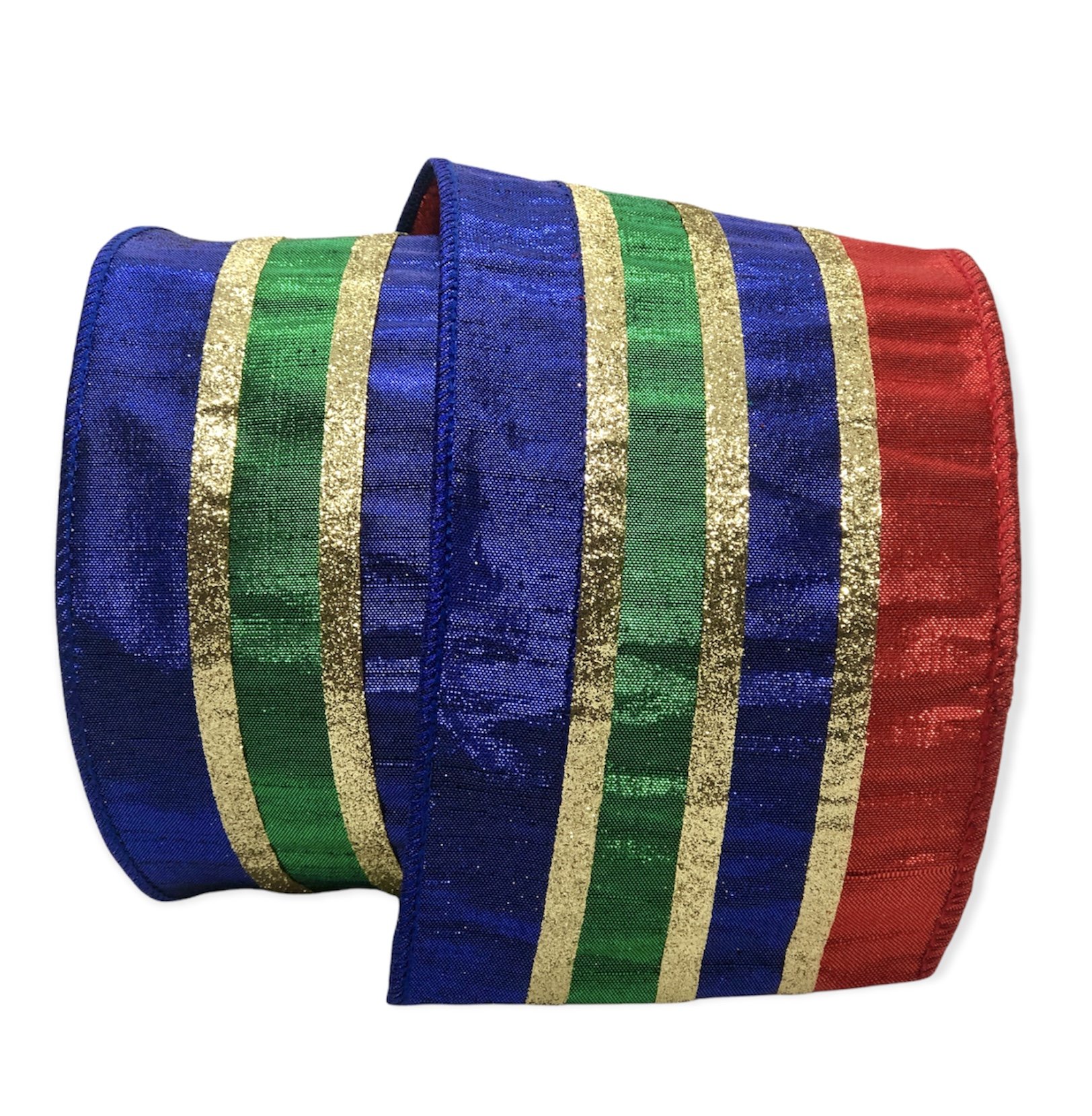 Nutcracker Stripes: Red/Blue/Green, 4"