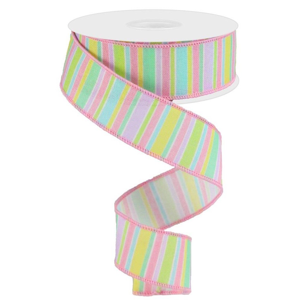 Horizontal Stripe on Royal: Multi, 1.5"
