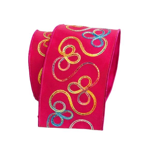 Whimsy Ribbons: Fucshia, 4"