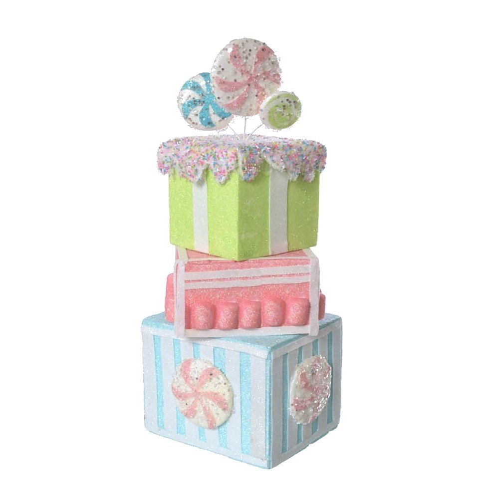 Pastel Candy Gift Box Stack, 18.5"