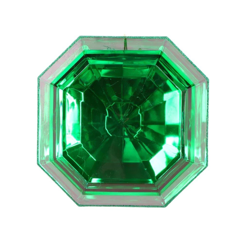 Square Jewel: Emerald, 6"