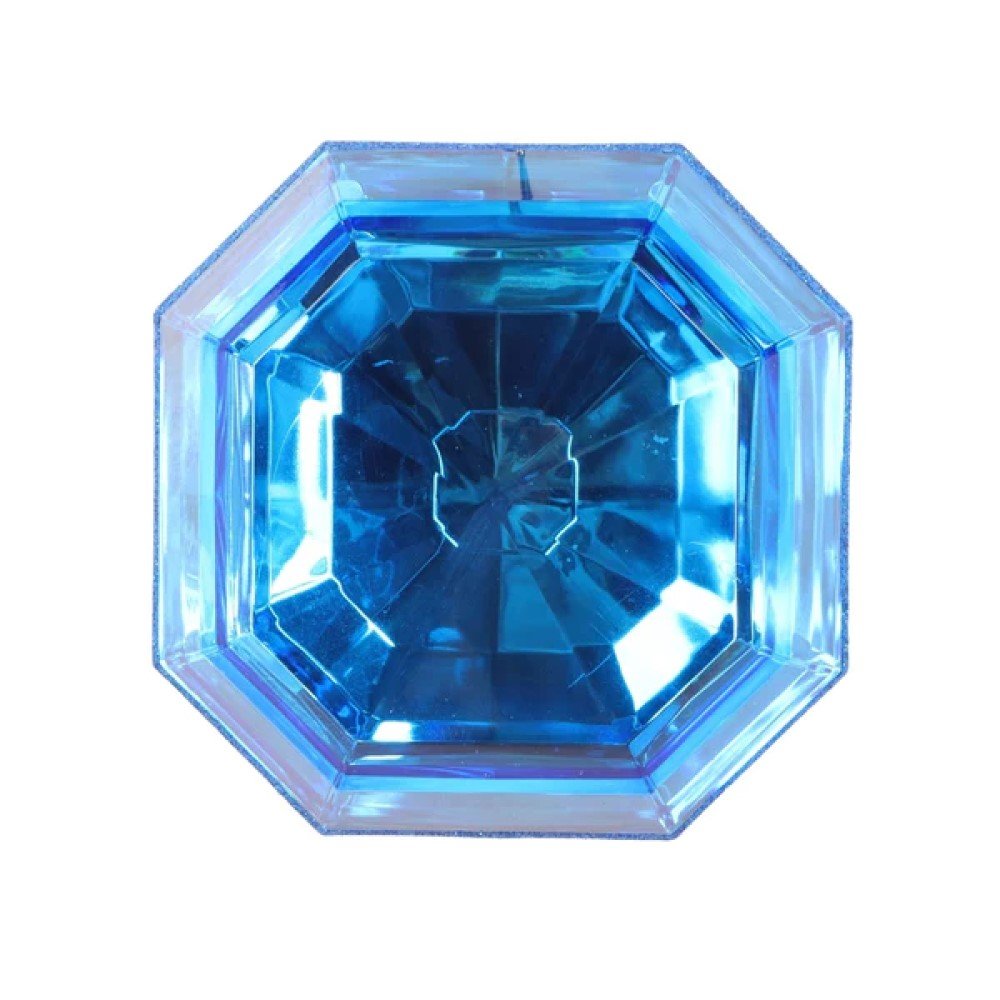 Square Jewel: Blue, 6"