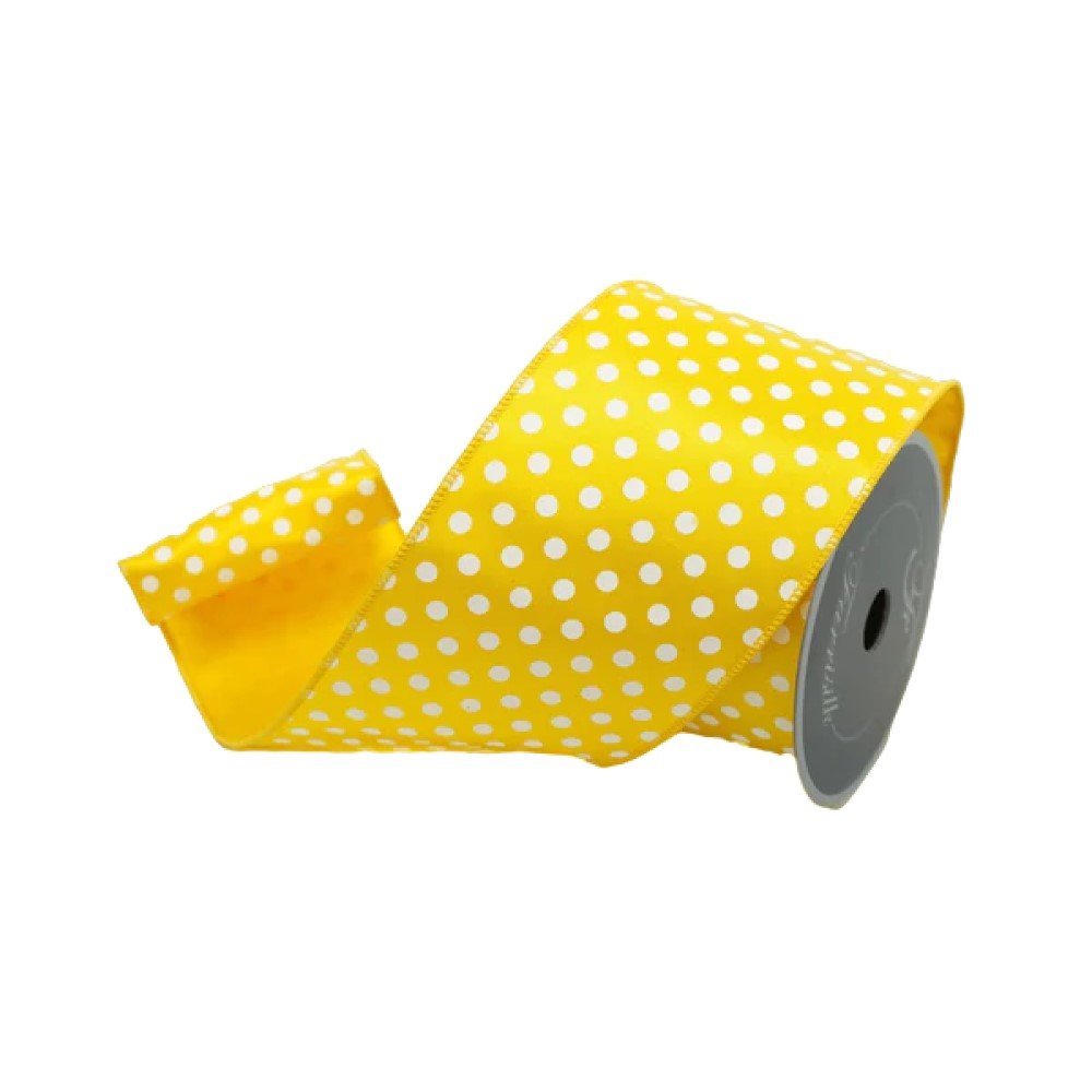 Mini Dots, Yellow/White, 4"