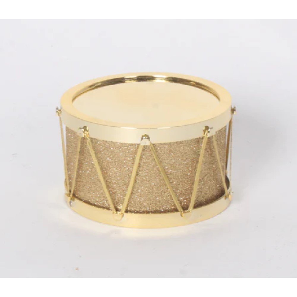 Large Shiny Glitter Drum Set: Gold, 11"