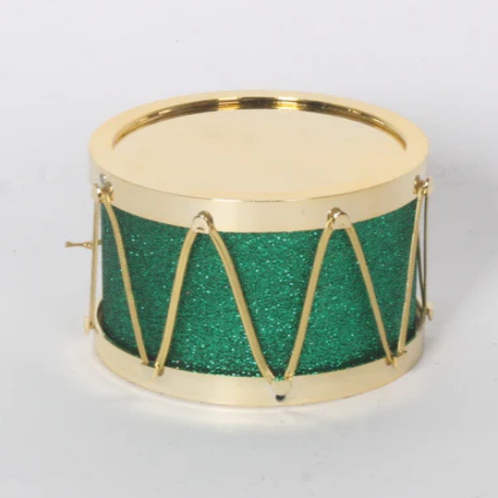 Large Shiny Glitter Drum Set: Emerald, 11"