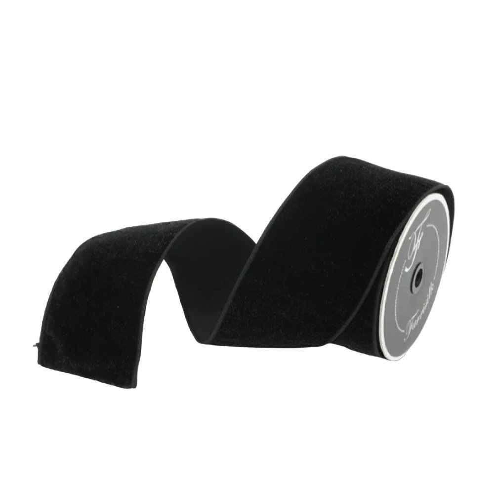Diamond Dust Velvet: Black, 4"