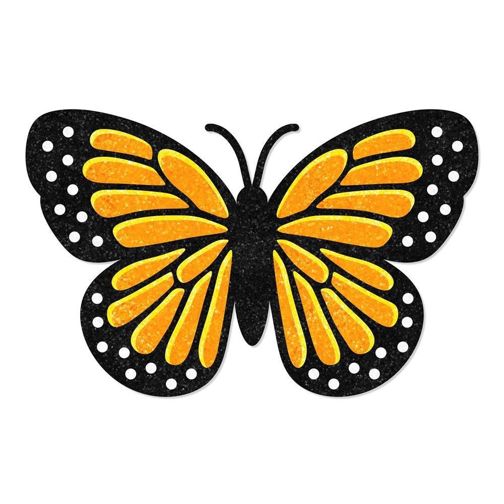 Glitter Butterfly: Orange, 20"