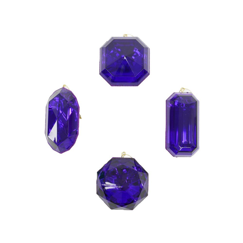 Jewel Assortment Set of 4: Purple