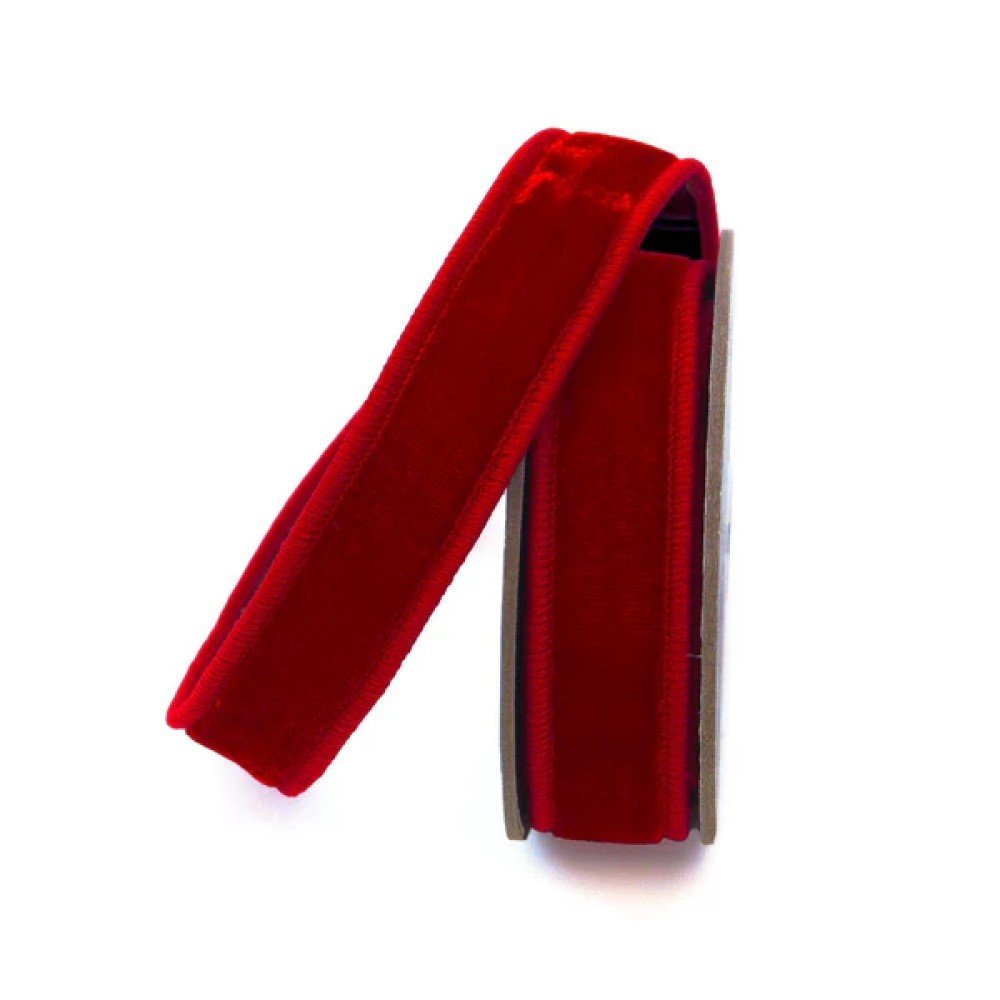 Velvet: Red, .75"