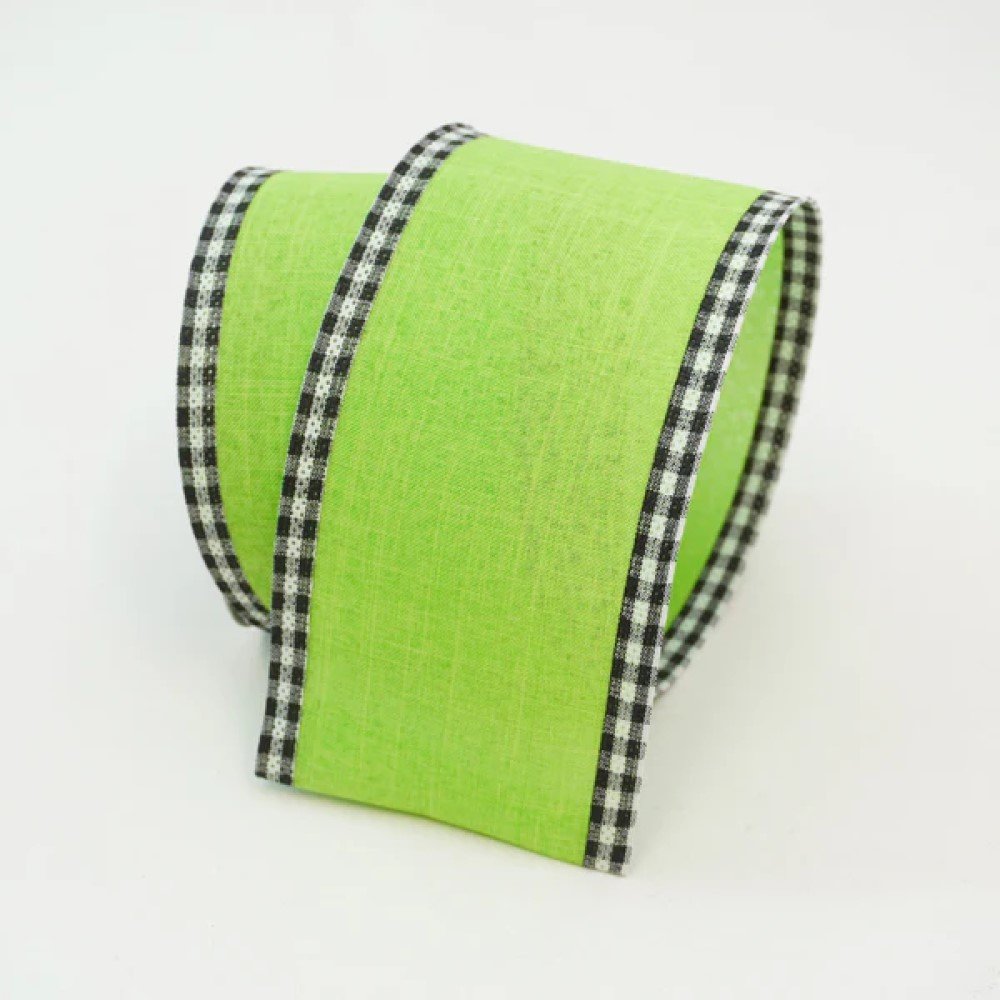 Buffalo Check Border: Lime, 4"