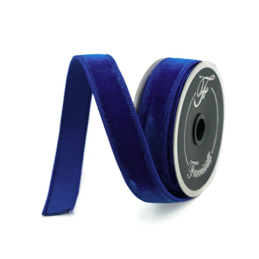 Velvet: Royal Blue, .75"