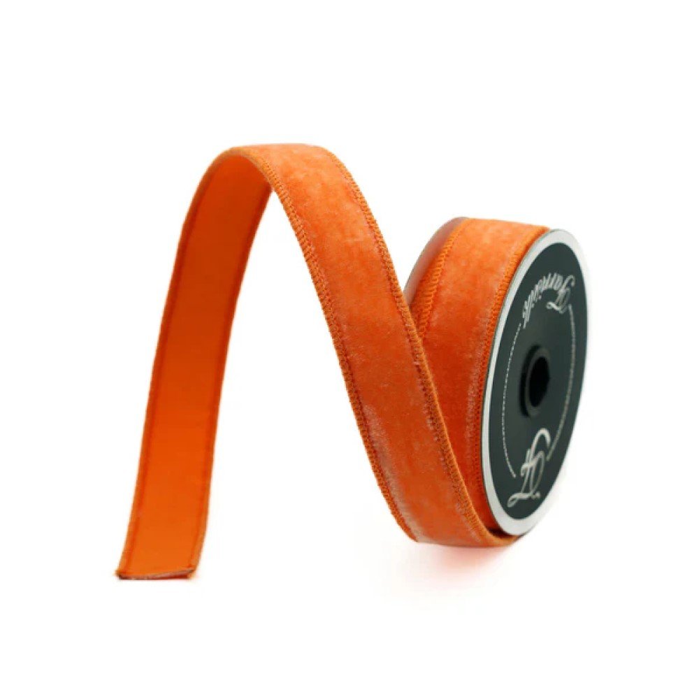 Velvet: Orange, .75"