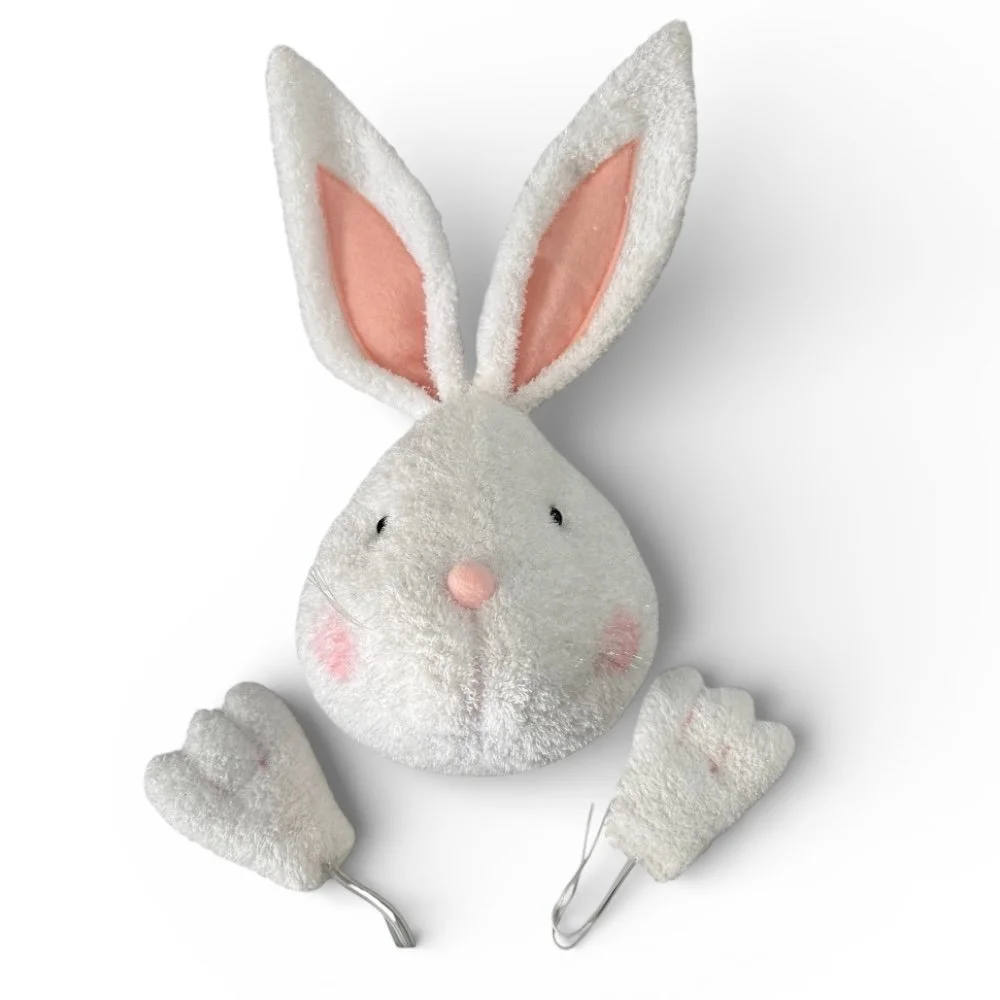 Rabbit Head/Paws Decor Kit, 13.5"