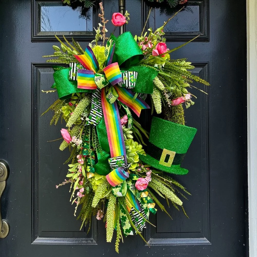 Leprechaun's Hat Wreath, 36"