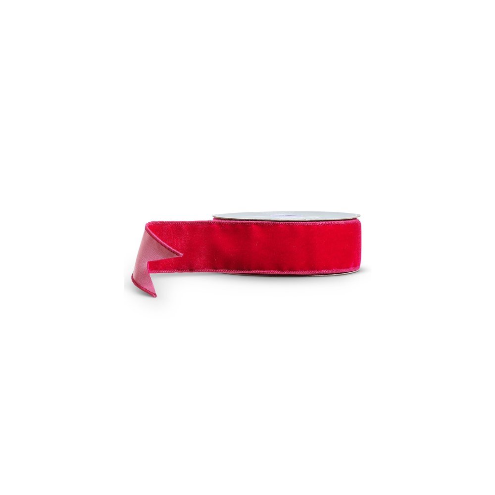 Velvet Ribbon: Dark Fuchsia, 2.5"