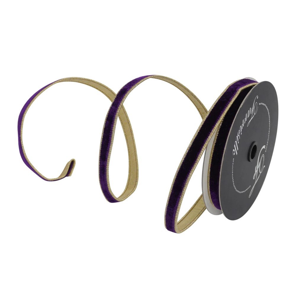 Flashy Velvet: Purple, .75"