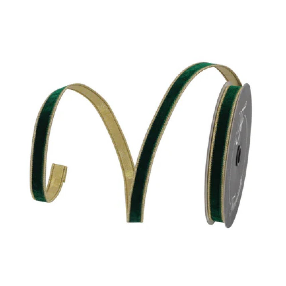 Flashy Velvet: Emerald, .75"