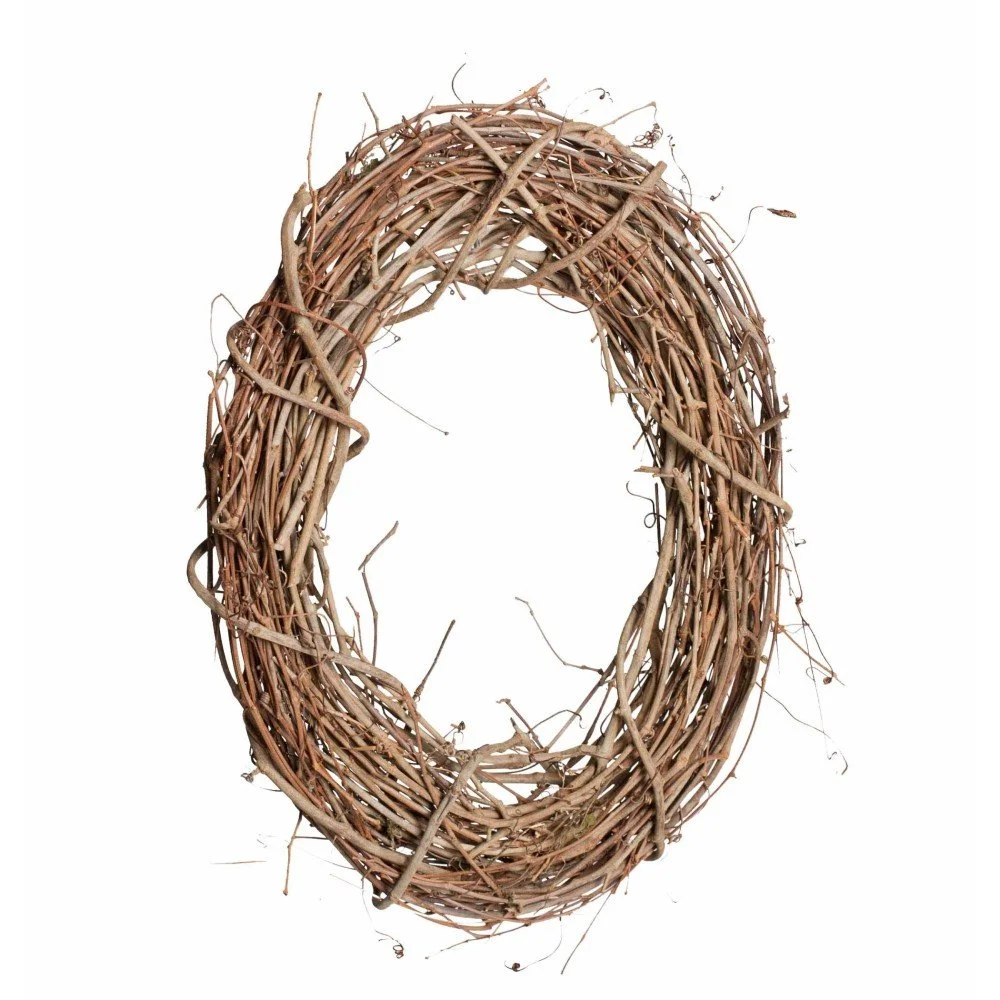 Oval Grapevine Wreath, 20"