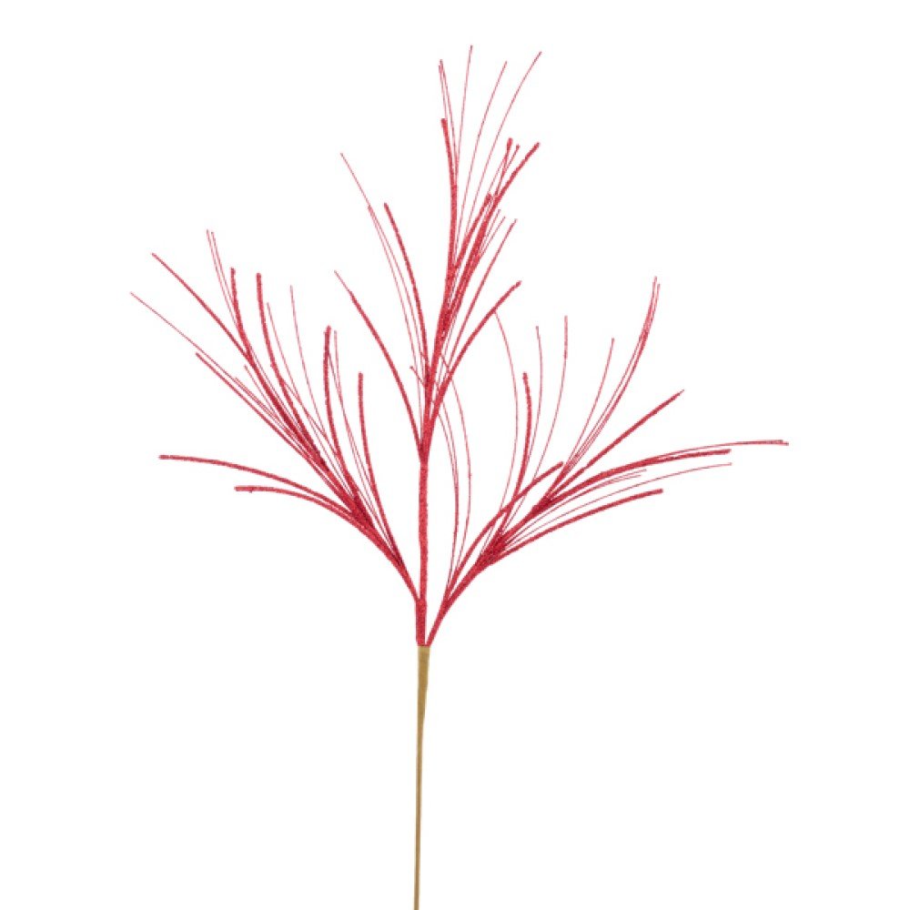 Glitter/Mini Bead/Fishline Spray: Red, 31"
