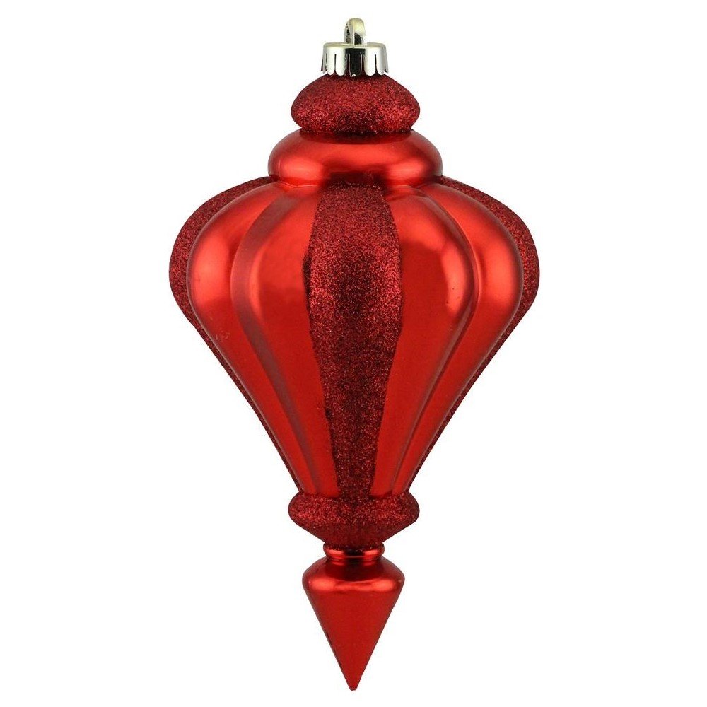 Finial Ornament: Red, 10"