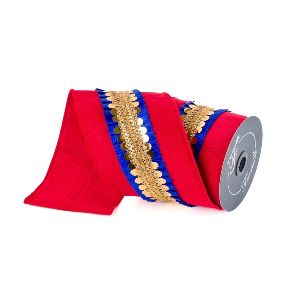 Nutcracker Frills: Red/Blue, 4"