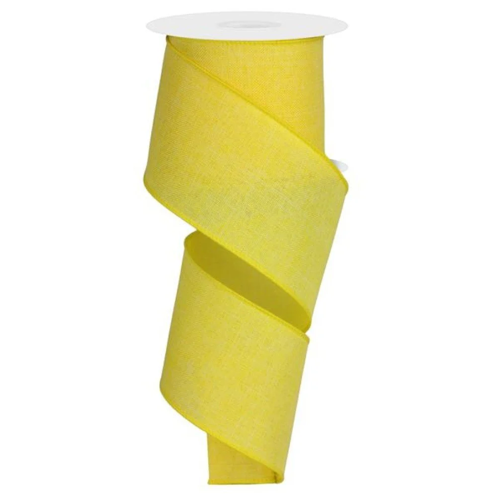 Royal Canvas Burlap: Yellow, 2.5"