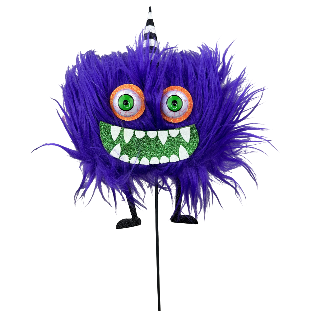 Fuzzy Monster Pick: Purple, 21"