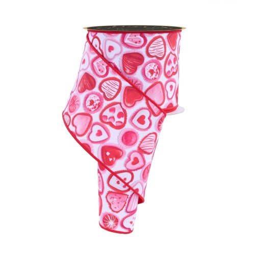 Valentine Candy/Fused Ribbon, 4"
