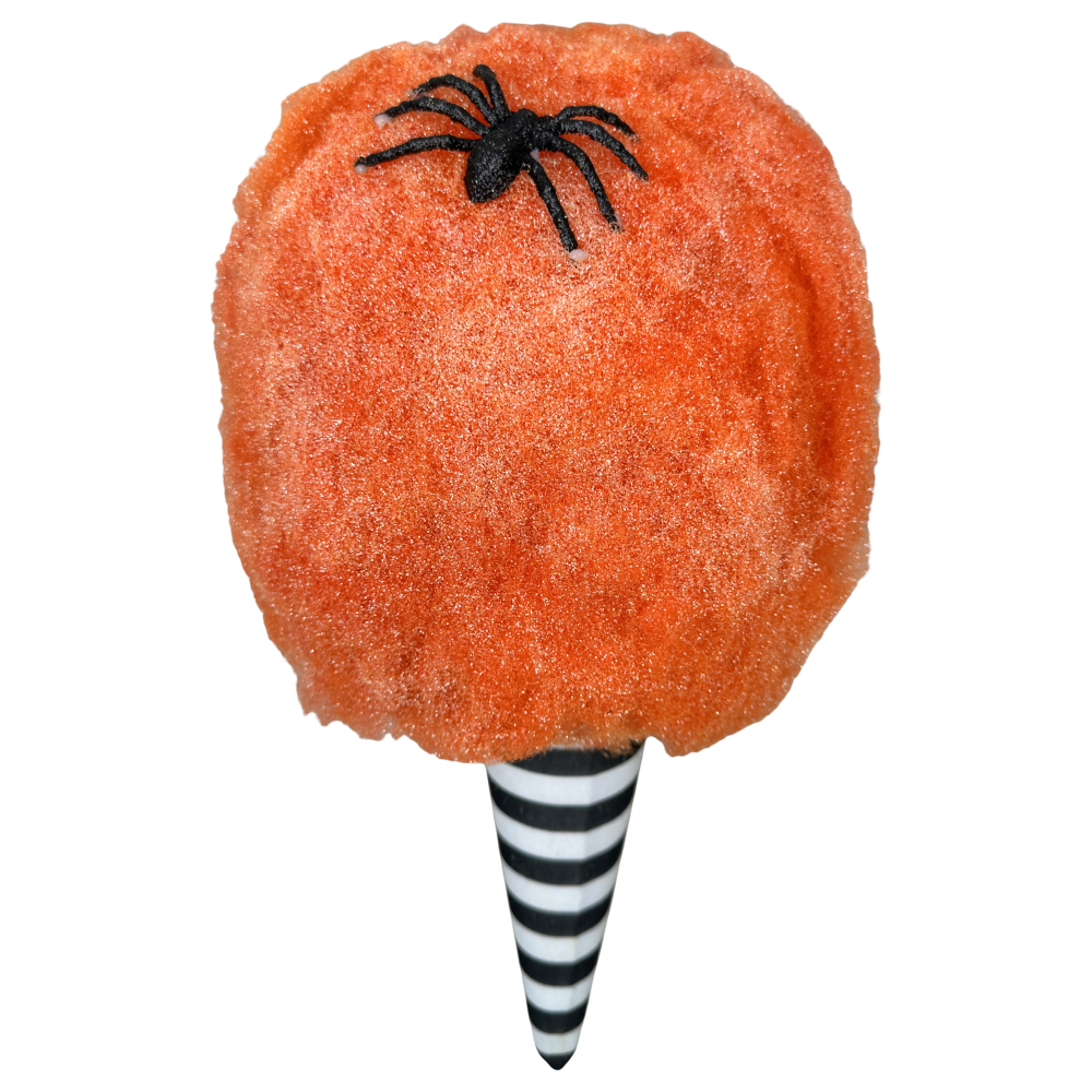 Glitter Cotton Candy Ornament: Orange, 14"