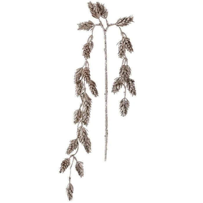 Glittered Hanging Alpine Cone Spray, 28"