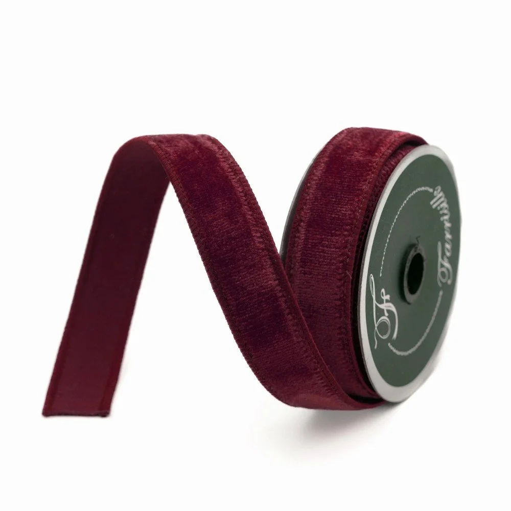 Burgundy Velvet, 1"
